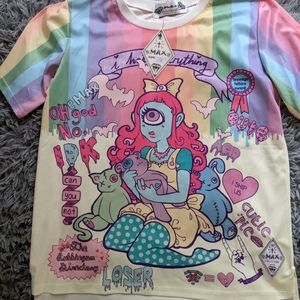 Oversized Pastel Grunge Cyclops Cute Tee